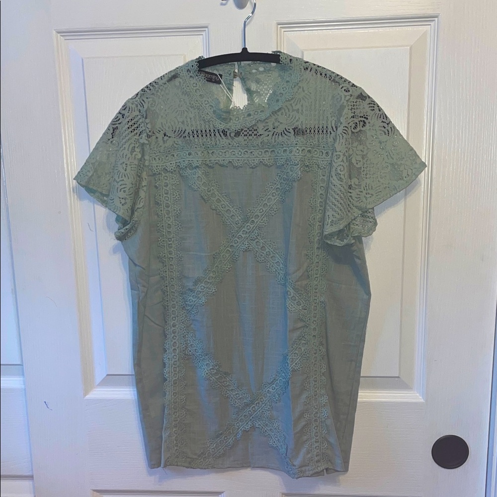 Elegant Lace short sleeve Top